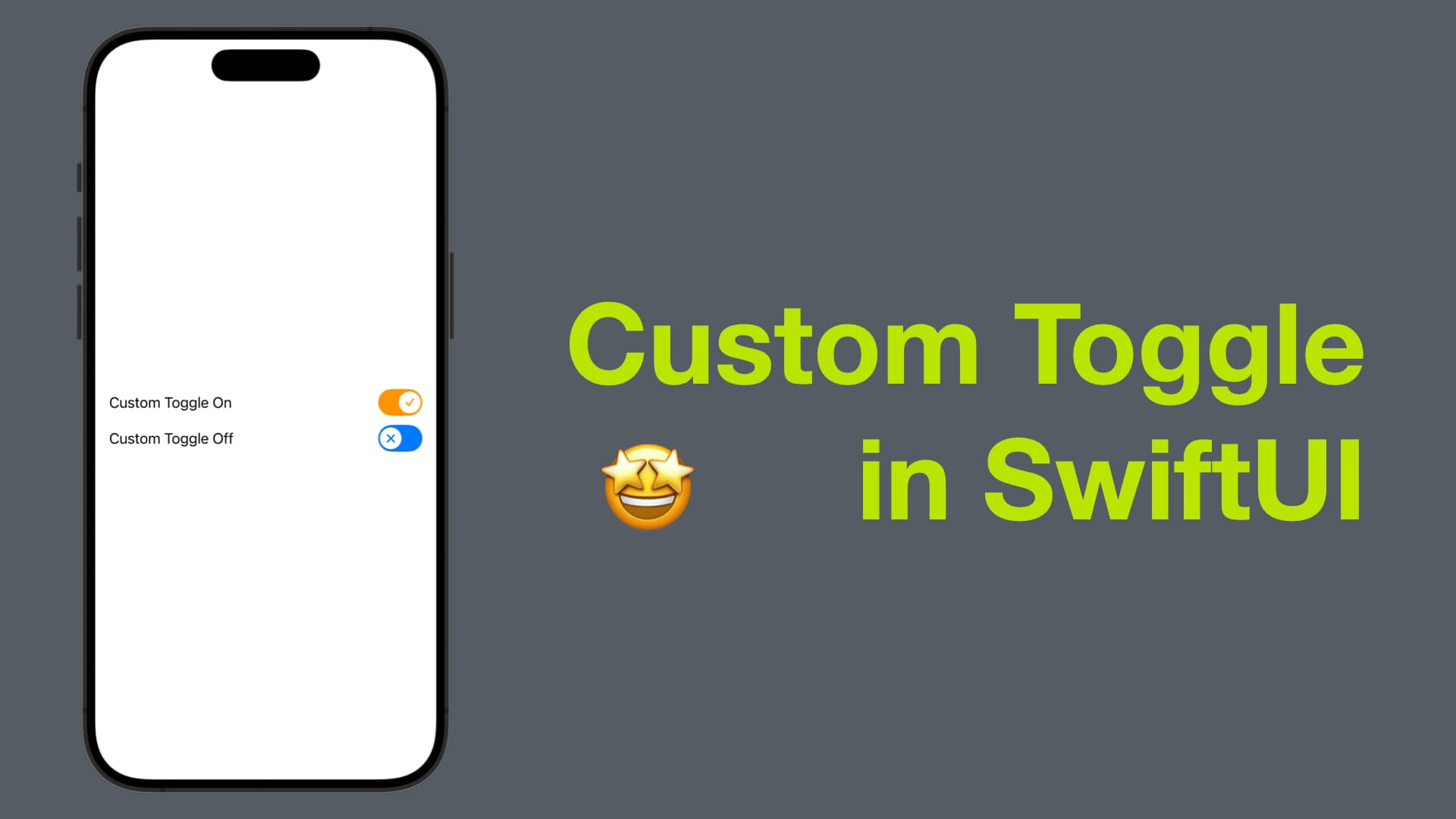 Custom Toggle (Switch) in SwiftUI